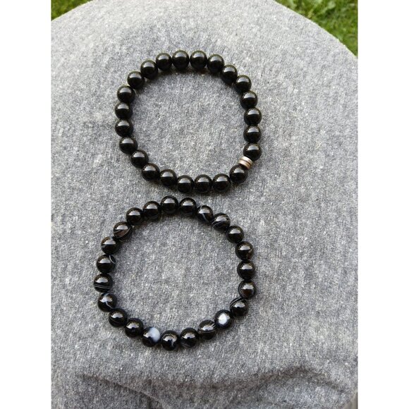 Hematite Bracelets (6.5 mm) - Picture 1 of 5